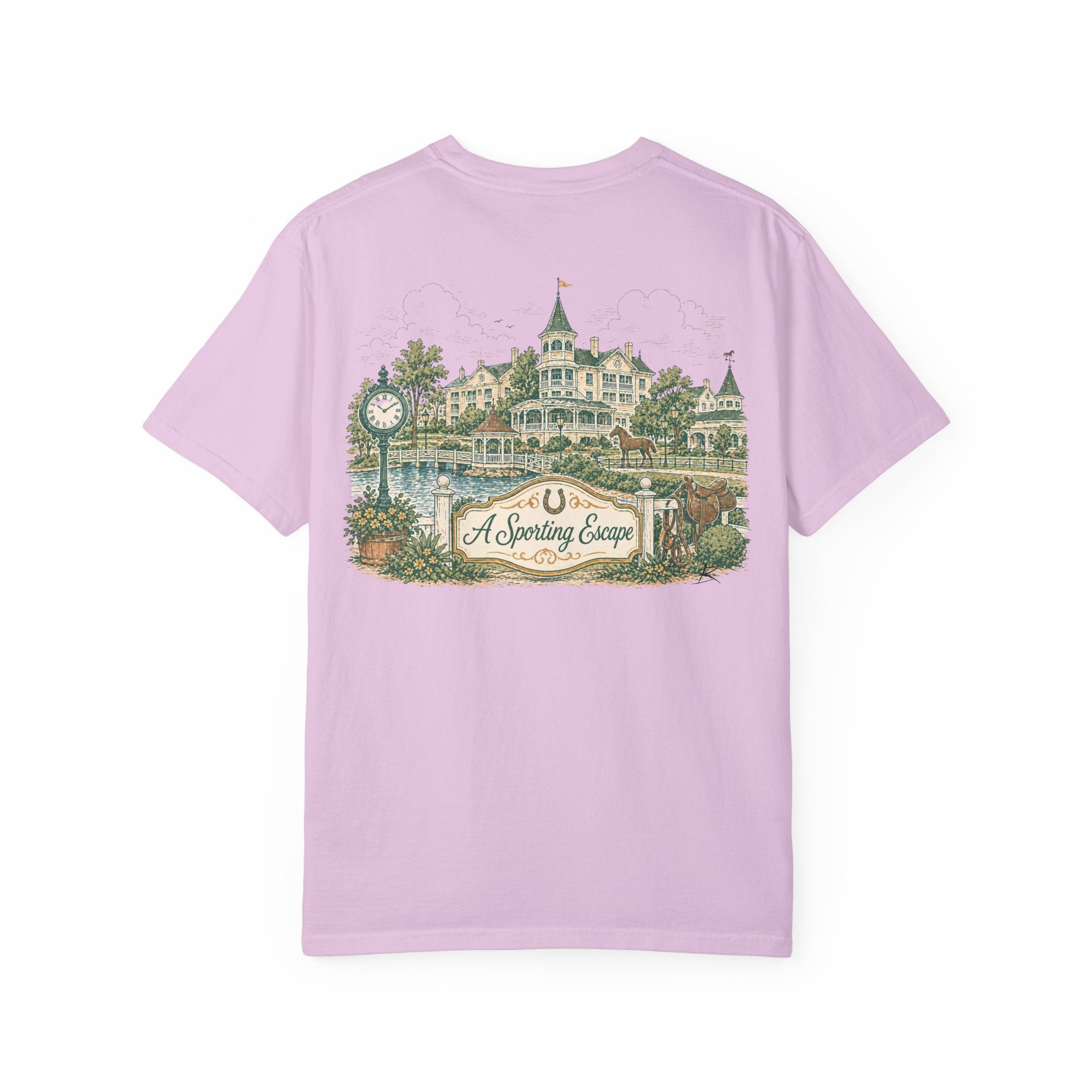Saratoga Springs – Sketch Tee | Pastel Escapes