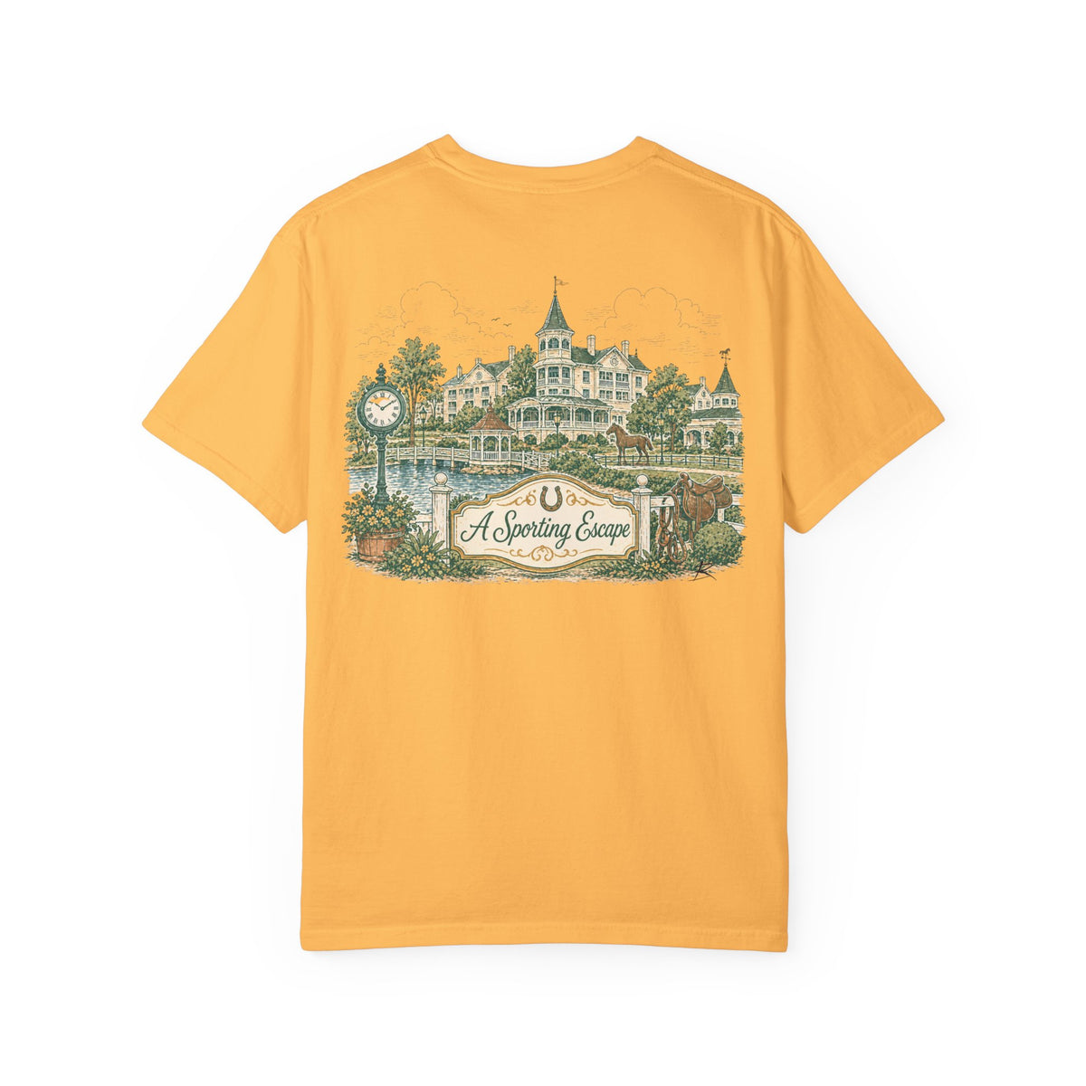 Saratoga Springs – Sketch Tee | Pastel Escapes