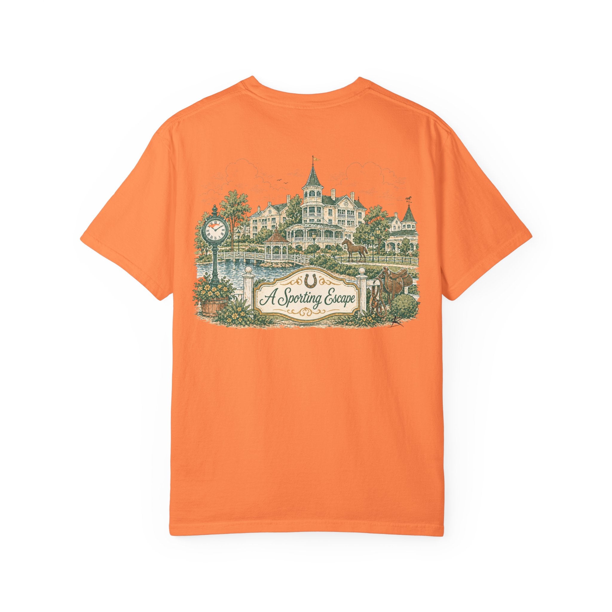 Saratoga Springs – Sketch Tee | Pastel Escapes