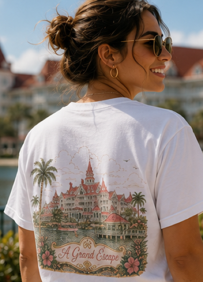 Grand Floridian – Sketch Tee | Pastel Escapes