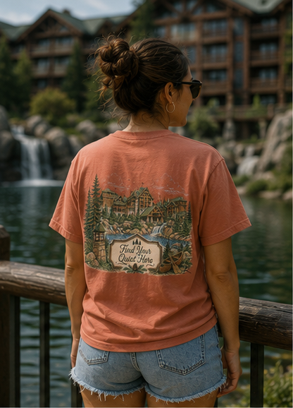 Wilderness Lodge– Sketch Tee | Pastel Escapes