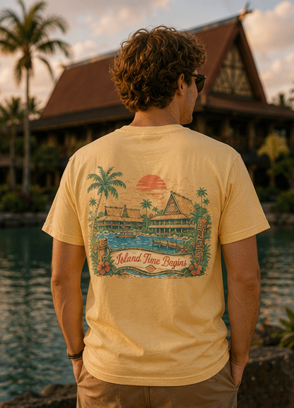 Polynesian – Sketch Tee | Pastel Escapes