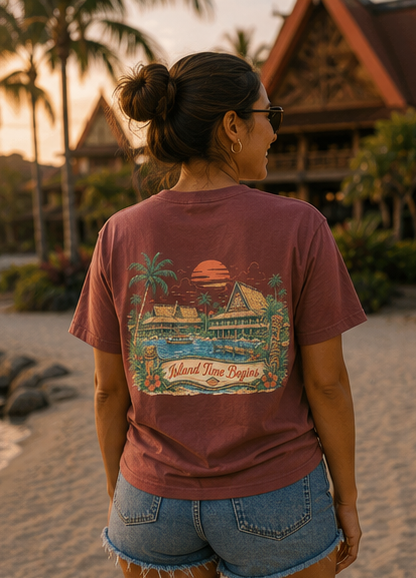 Polynesian – Sketch Tee | Pastel Escapes