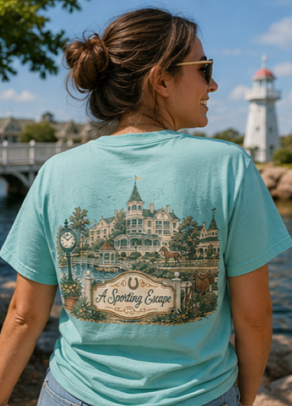 Saratoga Springs – Sketch Tee | Pastel Escapes