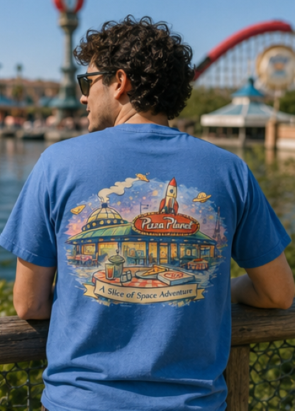 Pizza Planet – Sketch Tee | Storybook Suppers