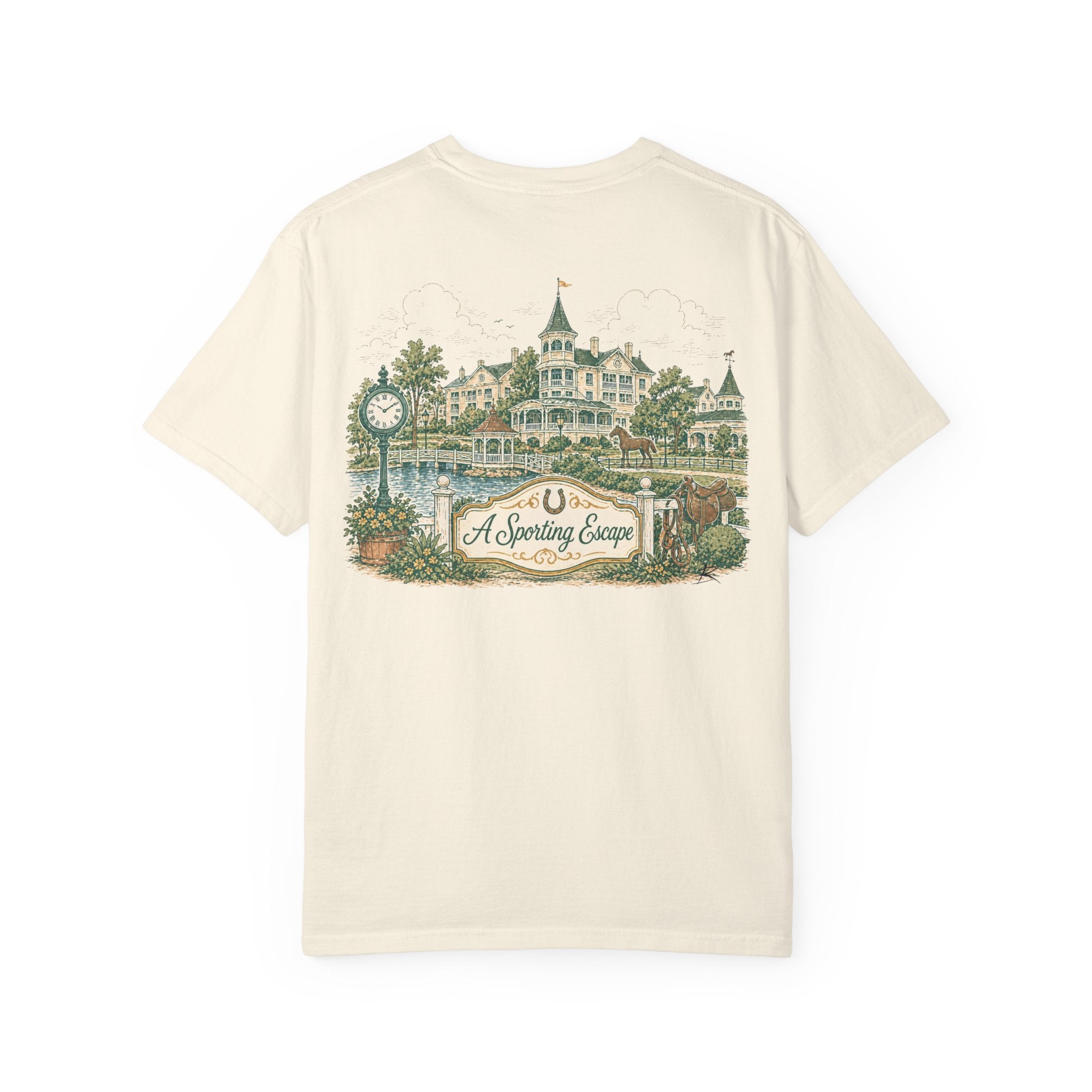 Saratoga Springs – Sketch Tee | Pastel Escapes