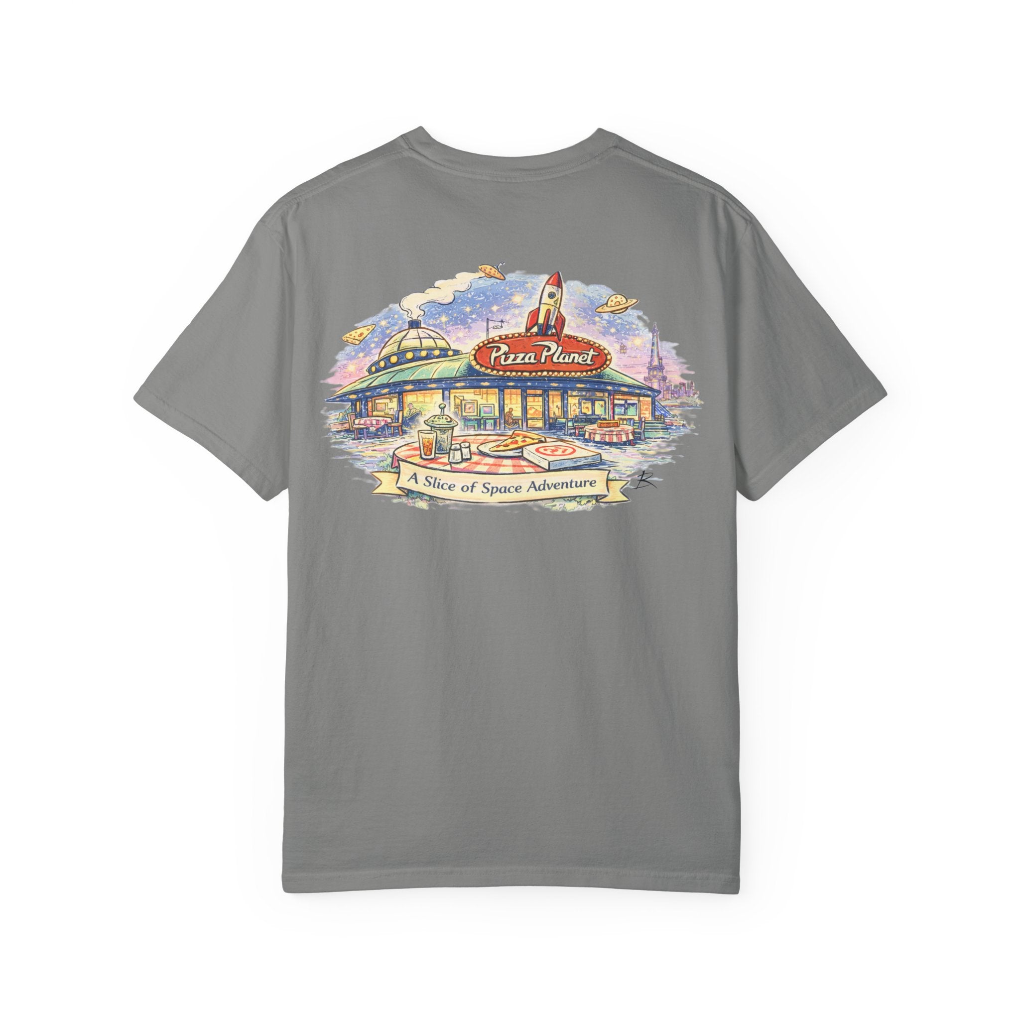 Pizza Planet – Sketch Tee | Storybook Suppers