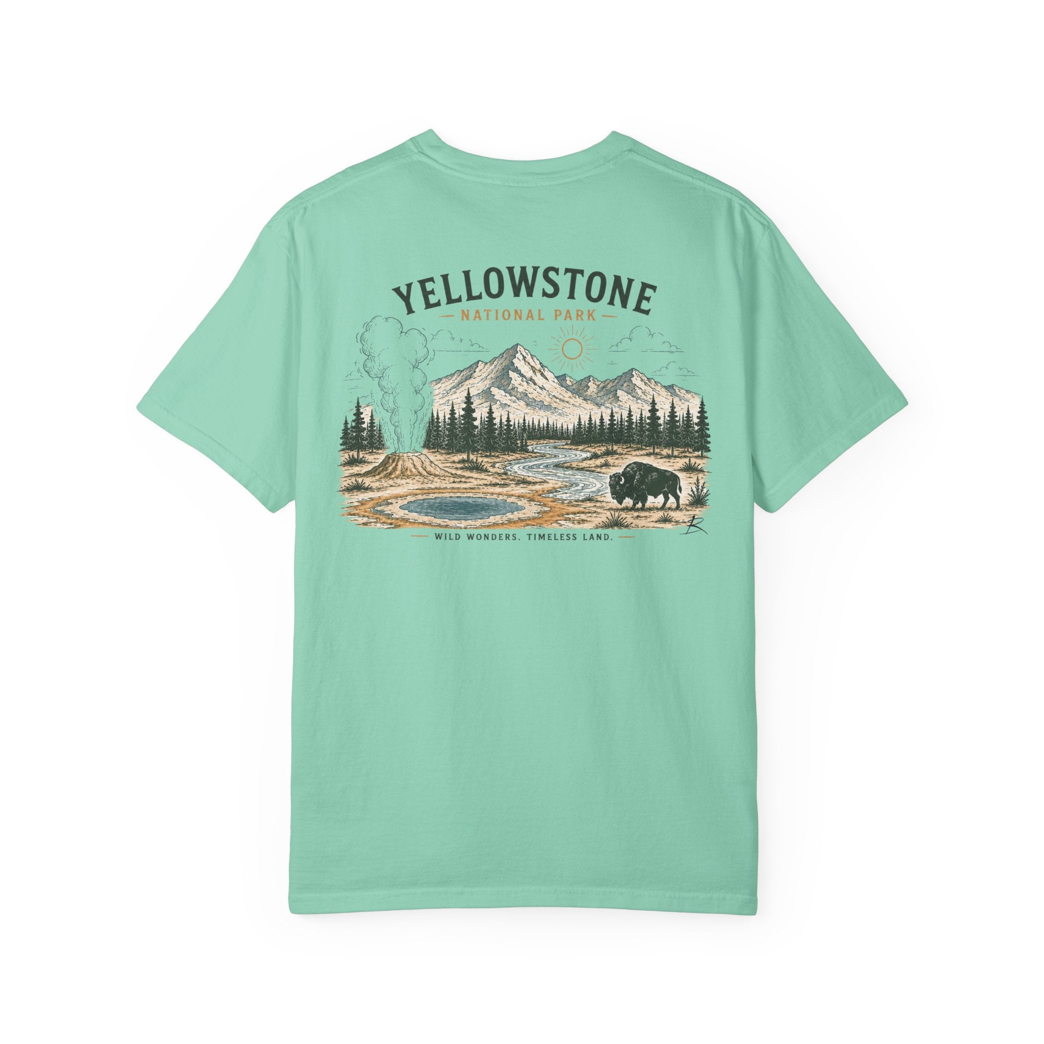 Yellowstone – Sketch Tee | Summits & Sunsets