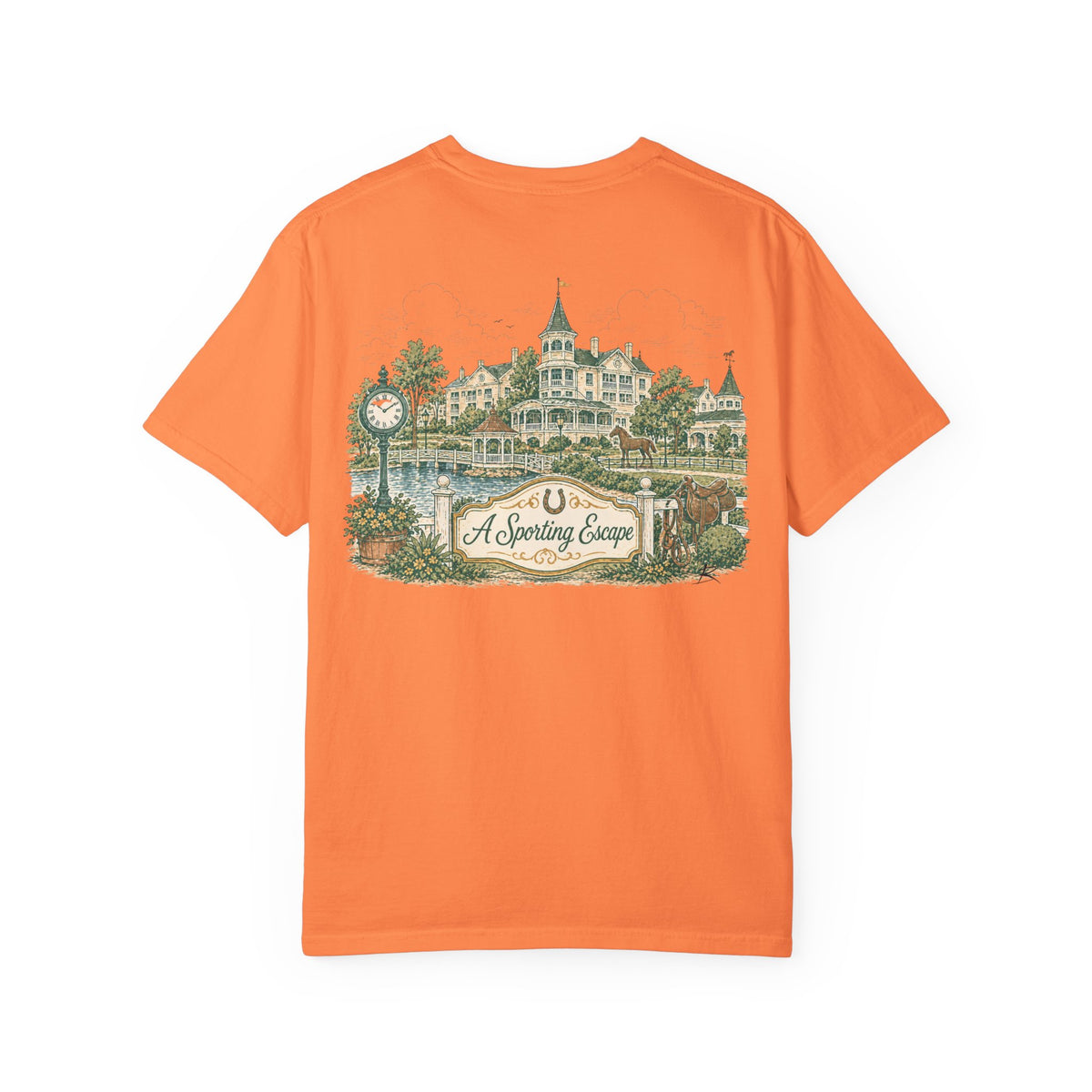 Saratoga Springs – Sketch Tee | Pastel Escapes
