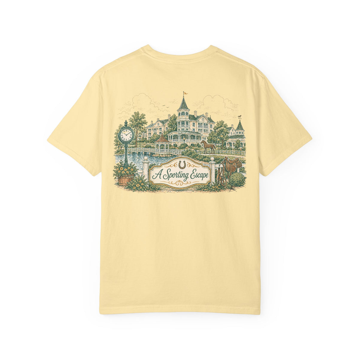 Saratoga Springs – Sketch Tee | Pastel Escapes