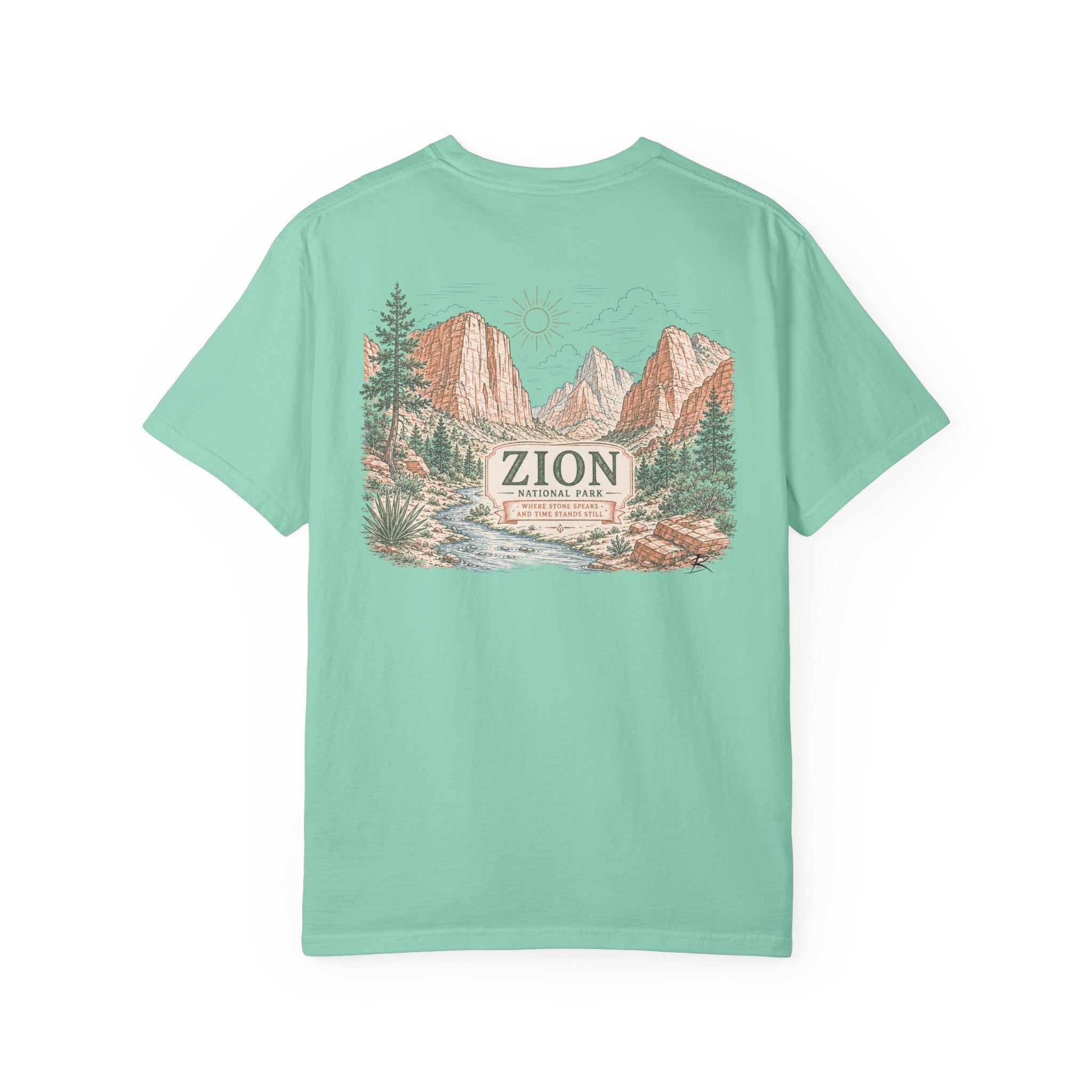 Zion – Sketch Tee | Summits & Sunsets