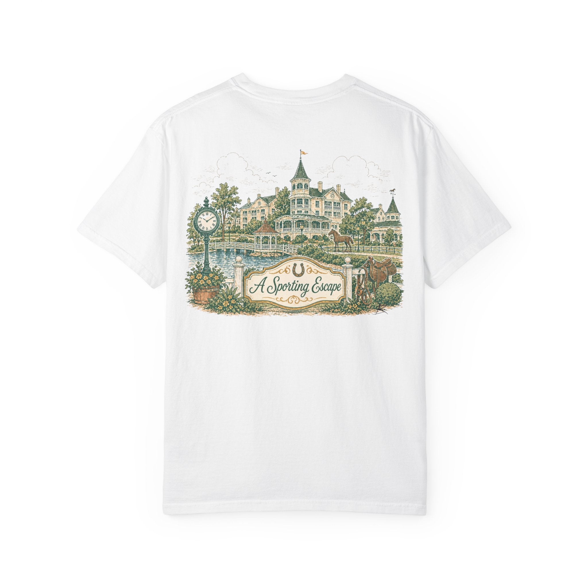 Saratoga Springs – Sketch Tee | Pastel Escapes