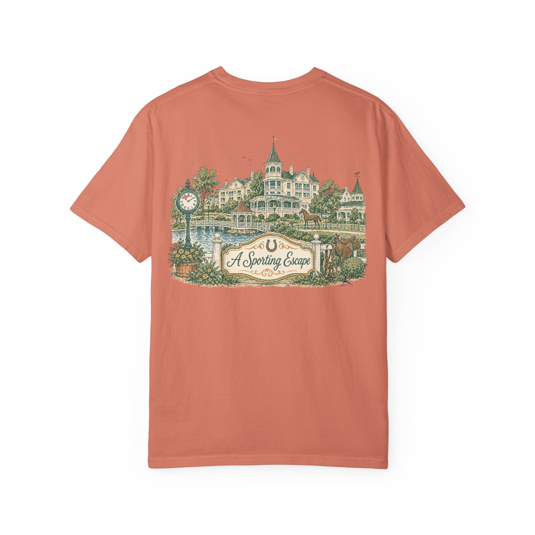 Saratoga Springs – Sketch Tee | Pastel Escapes