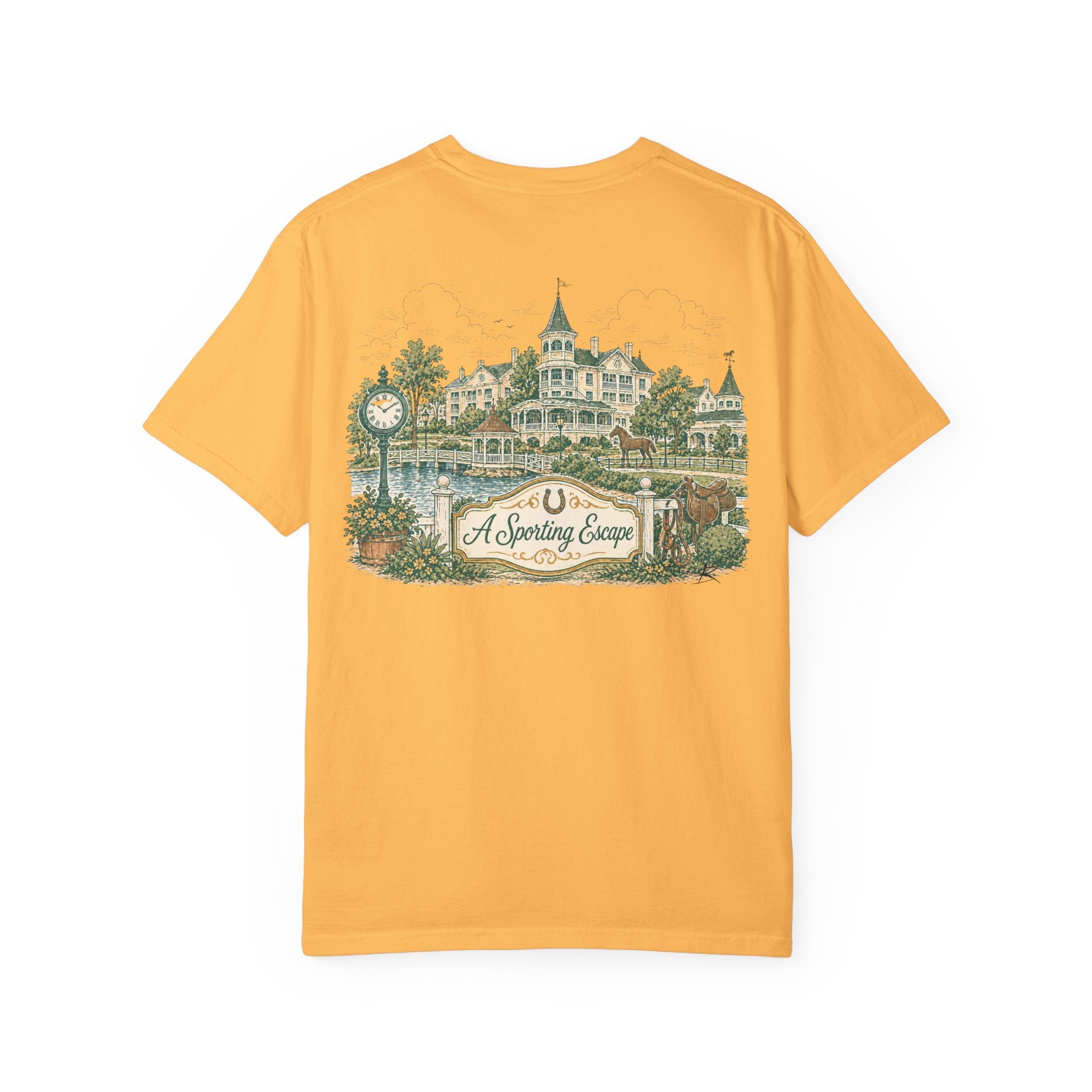 Saratoga Springs – Sketch Tee | Pastel Escapes